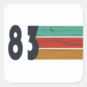 Geboren in 1983  verjaardagscadeau vierkante sticker