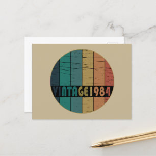 Geboren in 1984  40e verjaardag feestdagenkaart