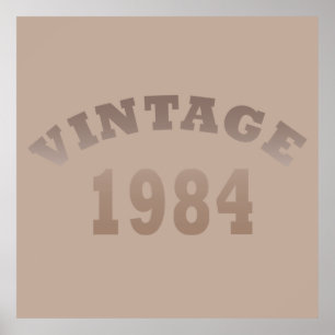 Geboren in 1984  40e verjaardag poster