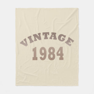 Geboren in 1984 elegante moderne vintage verjaarda fleece deken