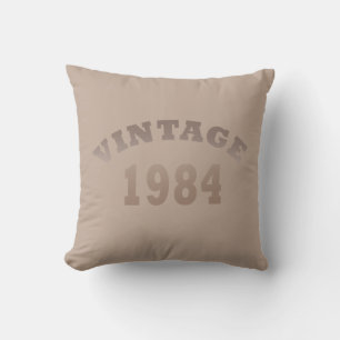 Geboren in 1984 elegante moderne vintage verjaarda kussen