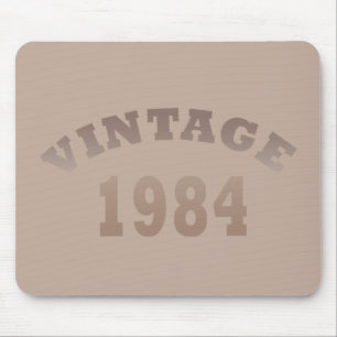 Geboren in 1984 elegante moderne vintage verjaarda muismat