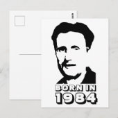 Geboren in 1984 (George Orwell) Briefkaart (Voorkant / Achterkant)