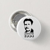 Geboren in 1984 (George Orwell) Ronde Button 3,2 Cm (Voorkant /achterkant)