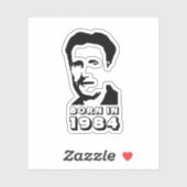 Geboren in 1984 (George Orwell) Sticker (Vel)