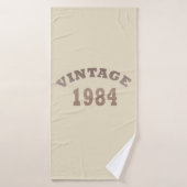 Geboren in 1984 op  verjaardag badhanddoek (Badhanddoek)