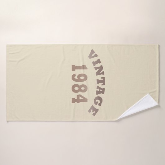 Geboren in 1984 op  verjaardag badhanddoek (Badhanddoek)