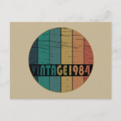 Geboren in 1984 op verjaardag feestdagenkaart (Voorkant)