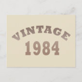 Geboren in 1984 op  verjaardag feestdagenkaart (Voorkant)