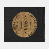 Geboren in 1984 op  verjaardag fleece deken (Voorkant (Horizontaal))