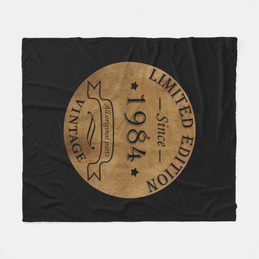 Geboren in 1984 op  verjaardag fleece deken (Voorkant (Horizontaal))