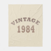 Geboren in 1984 op  verjaardag fleece deken (Voorkant)