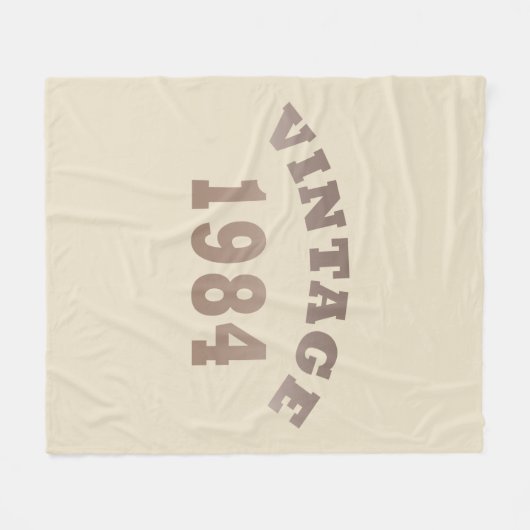 Geboren in 1984 op  verjaardag fleece deken (Voorkant (Horizontaal))