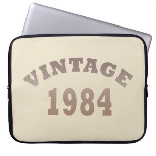 Geboren in 1984 op  verjaardag laptop sleeve