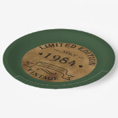 Geboren in 1984 op  verjaardag papieren bordje (Gekanteld)