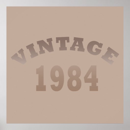 Geboren in 1984 op  verjaardag poster (Voorkant)