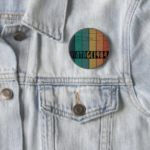 Geboren in 1984 op  verjaardag ronde button 5,7 cm