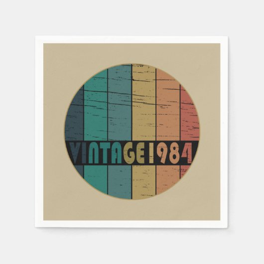 Geboren in 1984 op  verjaardag servet (Voorkant)