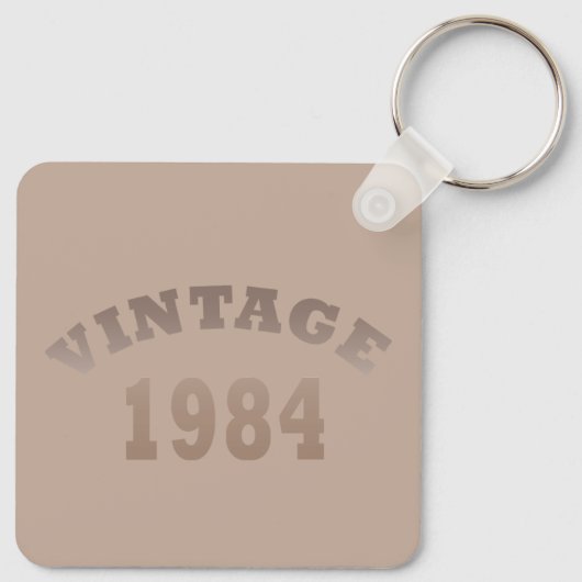 geboren in 1984  verjaardag sleutelhanger (Achterkant)