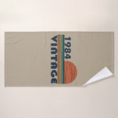 Geboren in 1984  verjaardagscadeau badhanddoek (Badhanddoek)