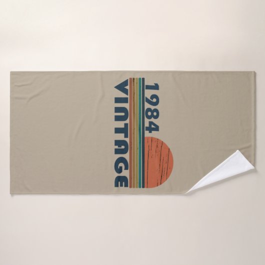 Geboren in 1984  verjaardagscadeau badhanddoek (Badhanddoek)