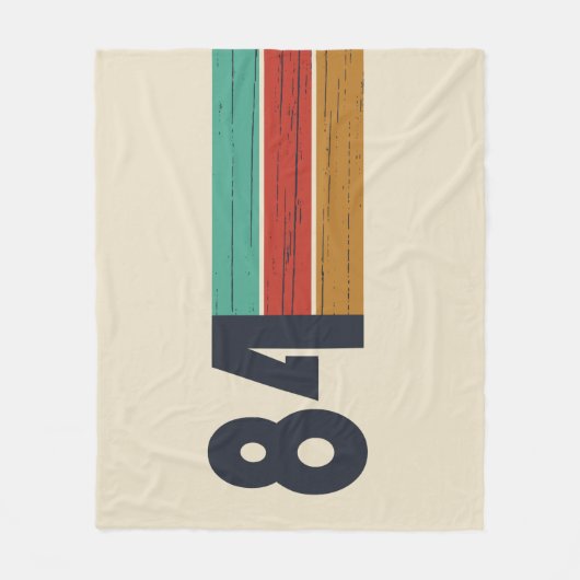 Geboren in 1984  verjaardagscadeau fleece deken (Voorkant)