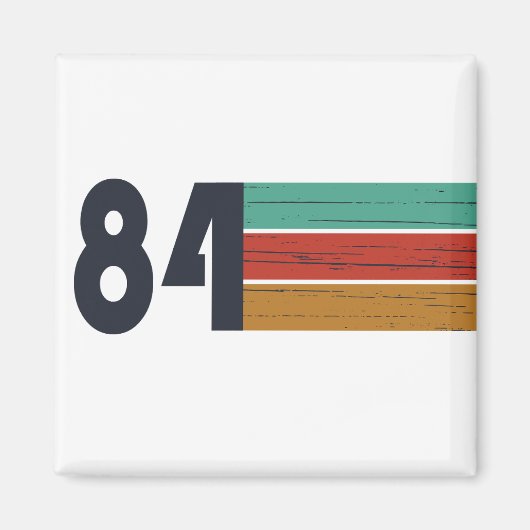 Geboren in 1984  verjaardagscadeau magneet (Voorkant)