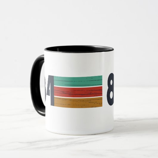 Geboren in 1984  verjaardagscadeau mok (Voorkant links)