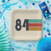 Geboren in 1984 verjaardagscadeau papieren bordje (Feest)