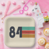 Geboren in 1984 verjaardagscadeau papieren bordje (Feest)