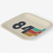 Geboren in 1984 verjaardagscadeau papieren bordje (Gebogen)