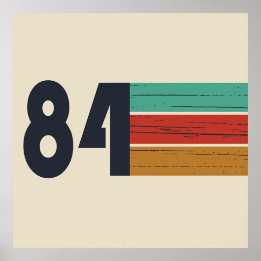 Geboren in 1984  verjaardagscadeau poster (Voorkant)