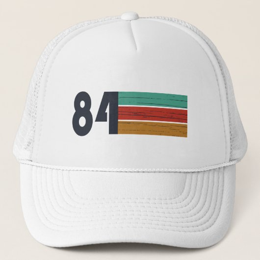 Geboren in 1984 verjaardagscadeau trucker pet (Voorkant)