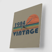 Geboren in 1984  verjaardagscadeau vierkante klok (Hoek)