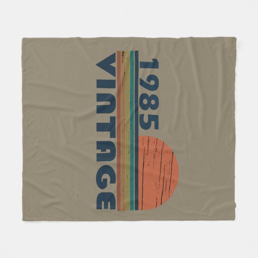 Geboren in 1985 40ste verjaardagscadeau fleece deken (Voorkant (Horizontaal))