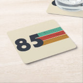 Geboren in 1985  40ste verjaardagscadeau kartonnen onderzetters (Schuin)