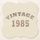 Geboren in 1985  40ste verjaardagscadeau kartonnen onderzetters (Voorkant)