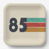 Geboren in 1985  40ste verjaardagscadeau papieren bordje (Voorkant)