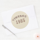 Geboren in 1985 40ste verjaardagscadeau ronde sticker (Envelop)