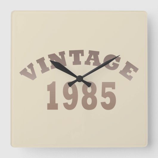 Geboren in 1985  40ste verjaardagscadeau vierkante klok (Voorkant)