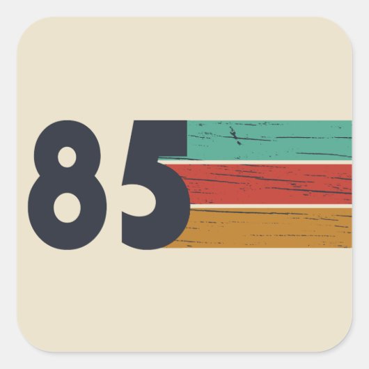 Geboren in 1985  40ste verjaardagscadeau vierkante sticker (Voorkant)