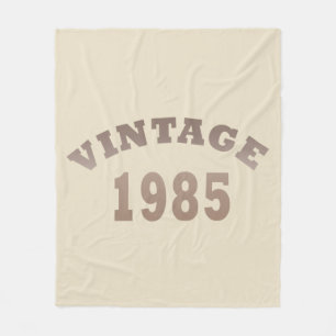 Geboren in 1985 elegante moderne vintage verjaarda fleece deken