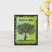 Geboren in 1985 met Verjaardag Leuke Feiten Kaart (Gele Bloem)