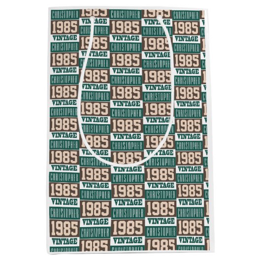 Geboren in 1985 middelgrote cadeautas (Voorkant)