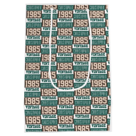 Geboren in 1985 middelgrote cadeautas (Achterkant)