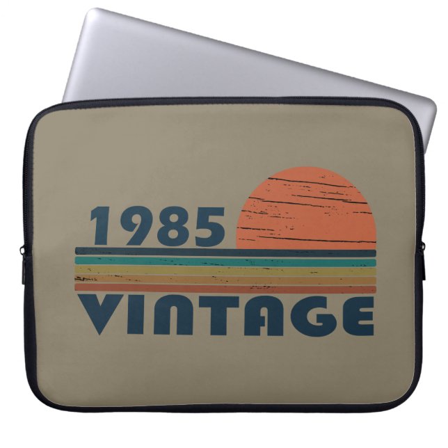 geboren in 1985  verjaardag laptop sleeve (Voorkant)