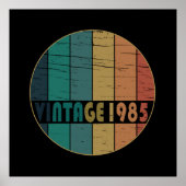 geboren in 1985  verjaardag poster (Voorkant)