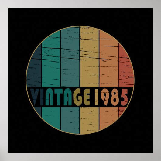 geboren in 1985  verjaardag poster (Voorkant)