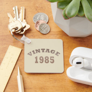 geboren in 1985 vintage verjaardag sleutelhanger