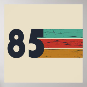 Geboren in 1985 vintage verjaardagscadeau poster